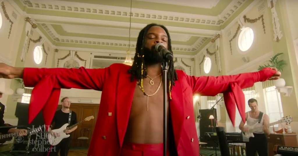 Watch Genesis Owusu Perform ‘Gold Chains’ on ‘Colbert’ Watch Genesis Owusu Perform ‘Gold Chains’ on ‘Colbert’