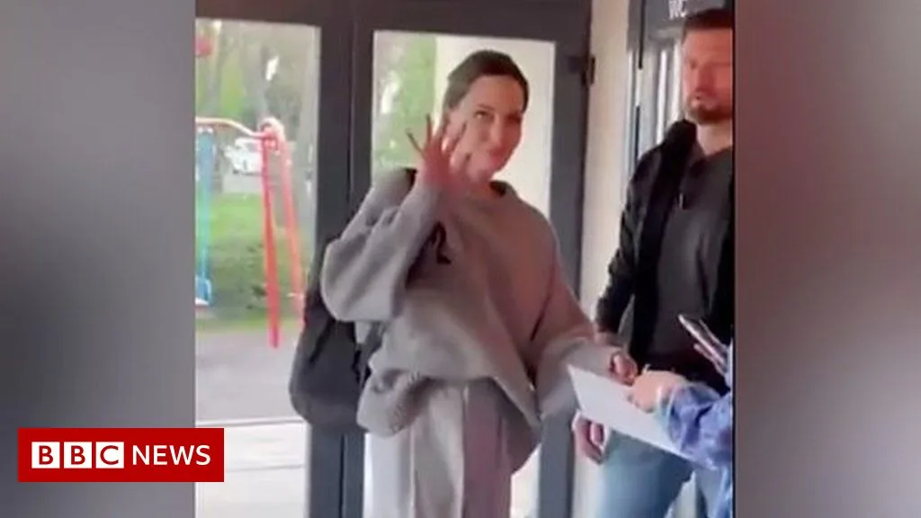 Angelina Jolie visits cafe in Lviv, Ukraine