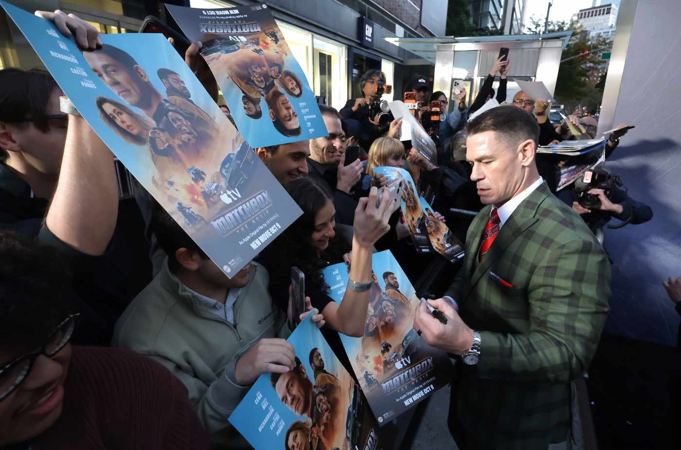 John Cena at the Matchbox The Movie premiere in New York